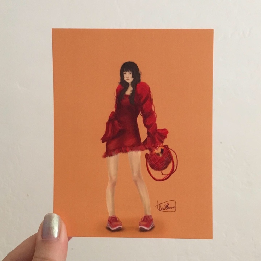 EXCLUSIVE Original Art Print: Red 01 Lomiana